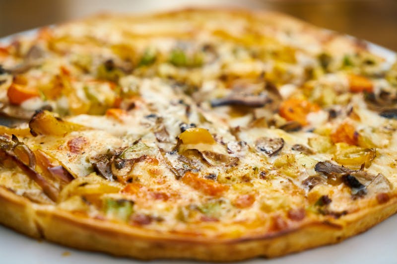 Truffle Mushroom vegetarian pizza with wild mushrooms