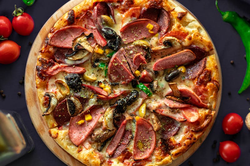 The Meat Lover pizza loaded with five meats