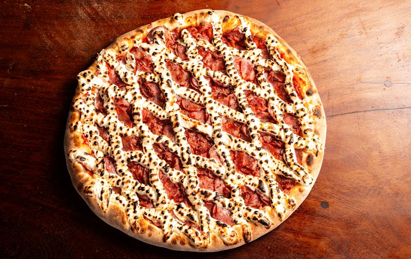 Four Cheese pizza with a blend of premium cheeses