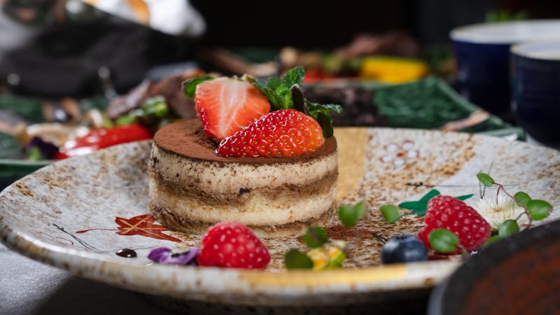 Classic Italian tiramisu with espresso and mascarpone